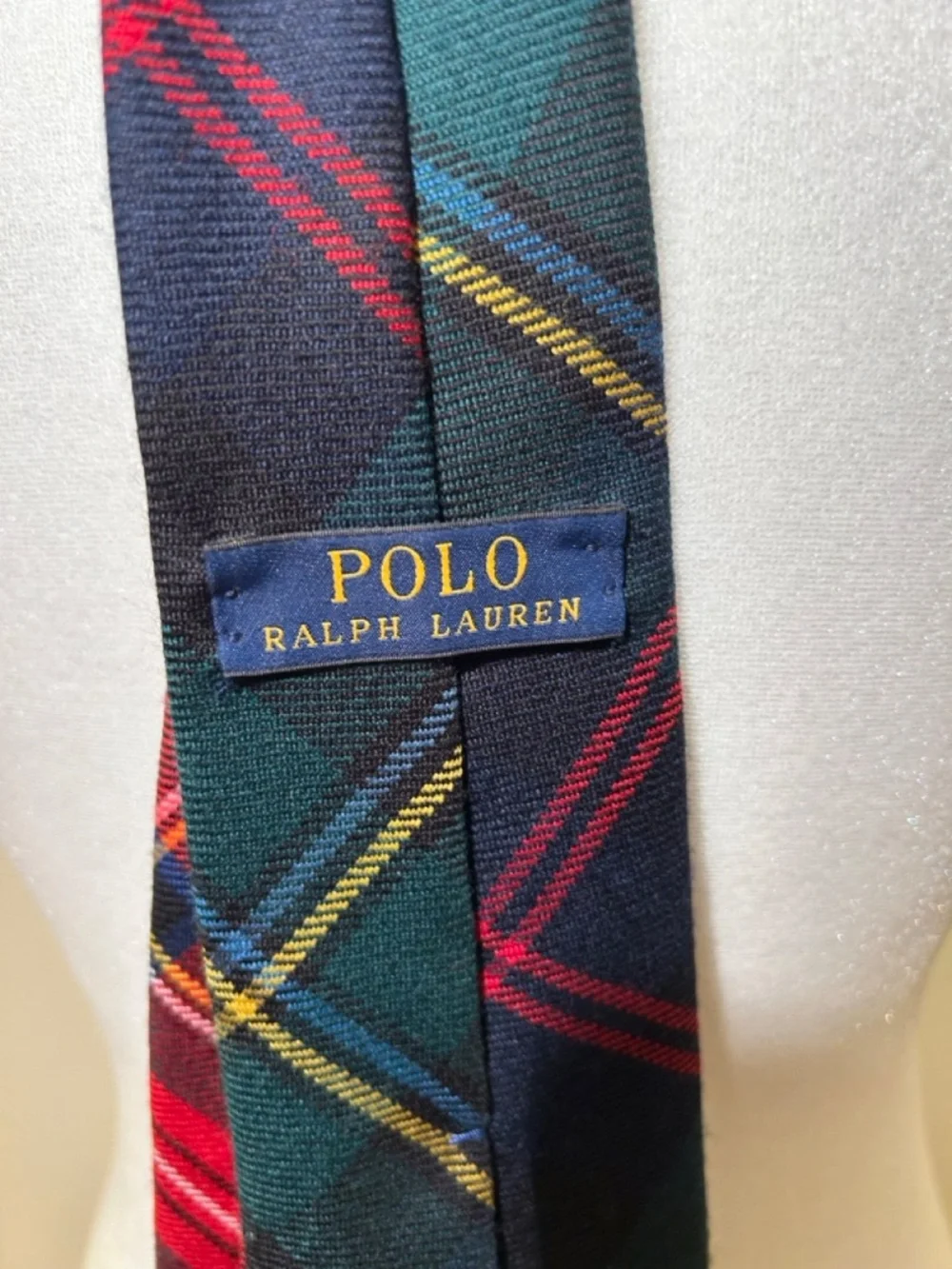 Polo Ralph Lauren Boys Plaid Tie Like New Classic Preppy